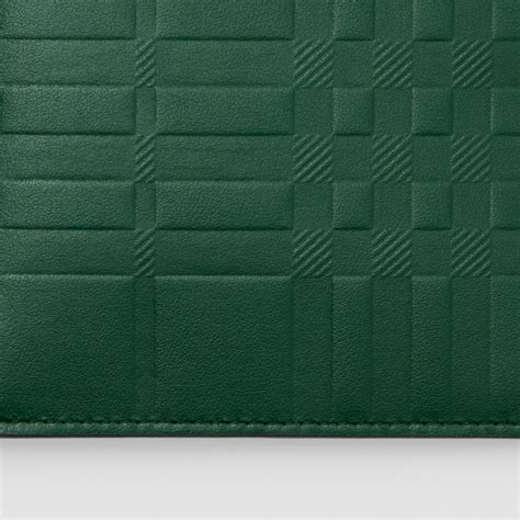 burberry embrossed leather|Burberry Embossed Check Leather Bifold Wallet .